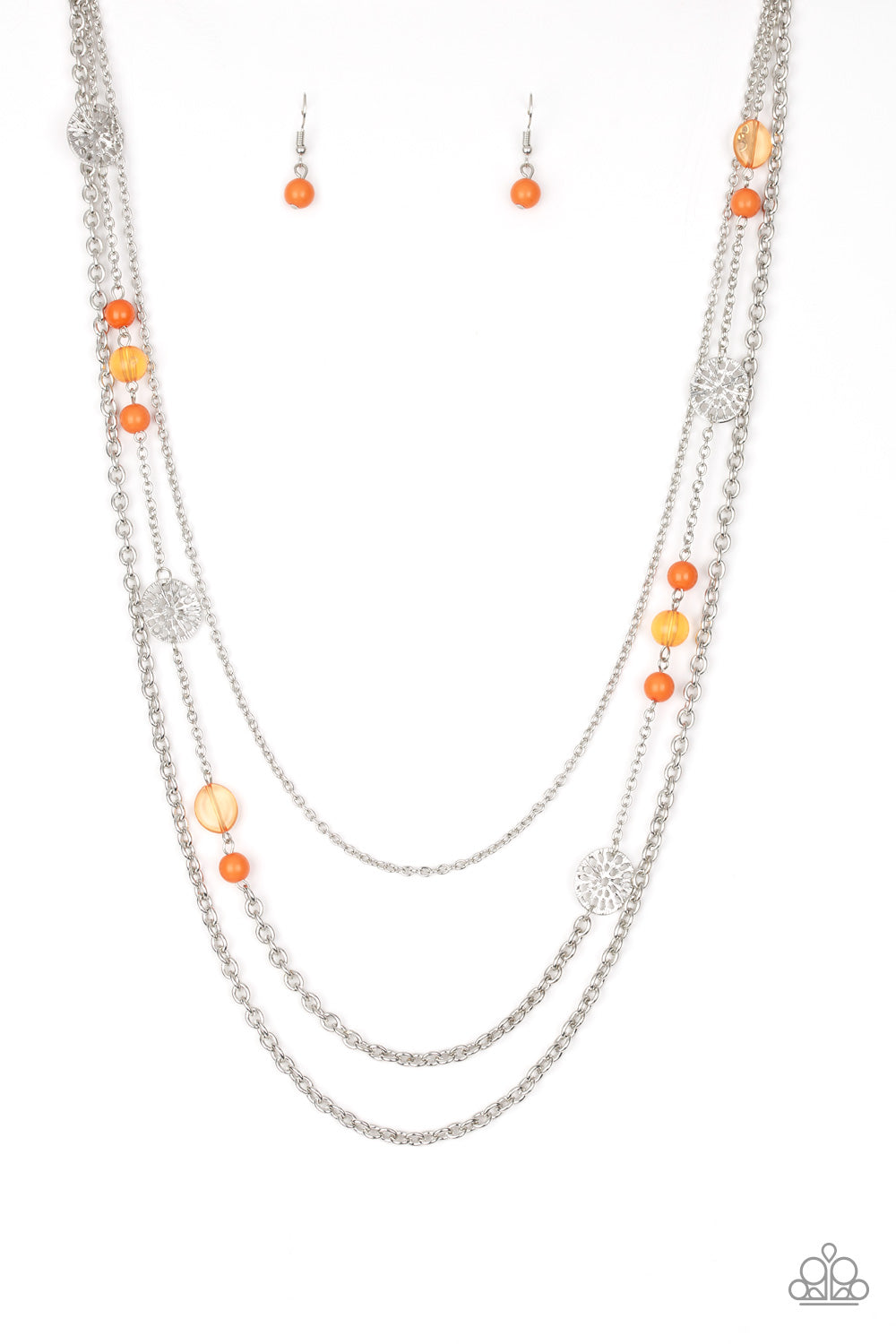 Pretty Pop-tastic! - Orange necklace