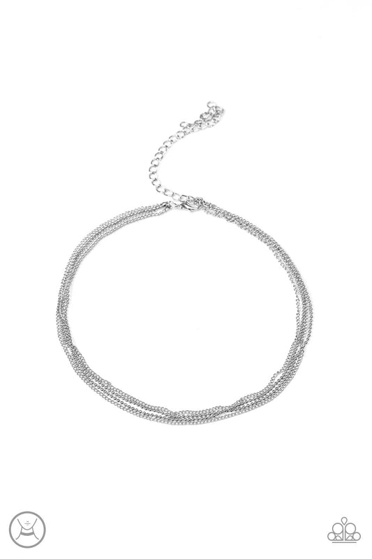 Paparazzi If You Dare - Silver Necklace