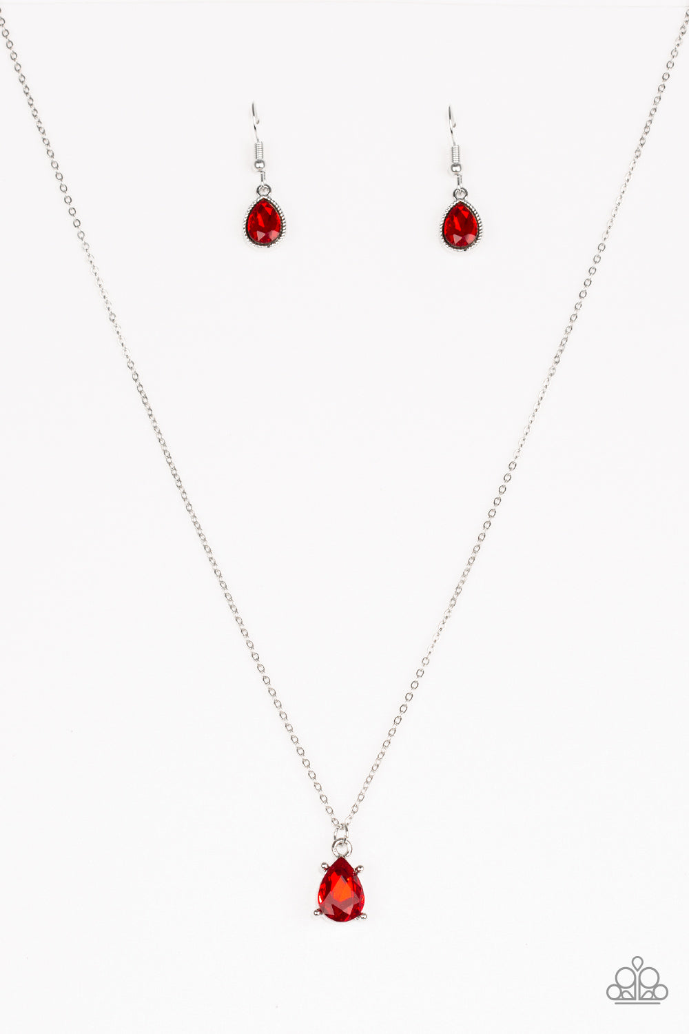 Classy Classicist - Red Necklace - Paparazzi Accessories