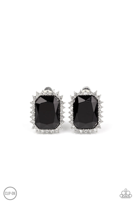 Paparazzi Clip on Earrings - Insta Famous - Black