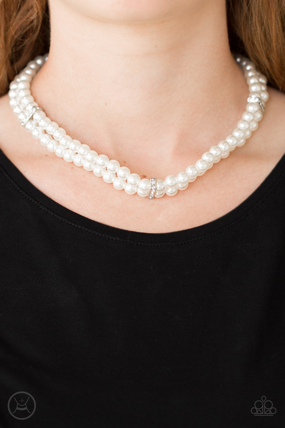 Paparazzi Pearls - Put On Your Party Dress - White