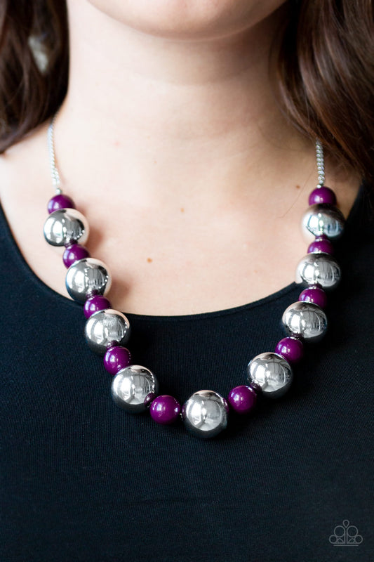 Paparazzi Necklace - Top Pop - Purple