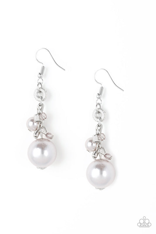 Paparazzi Earrings - Timelessly Traditional - Silver