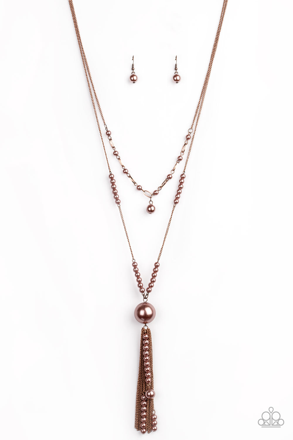 SOLD OUT-Paparazzi Necklace - Abstract Elegance - Copper