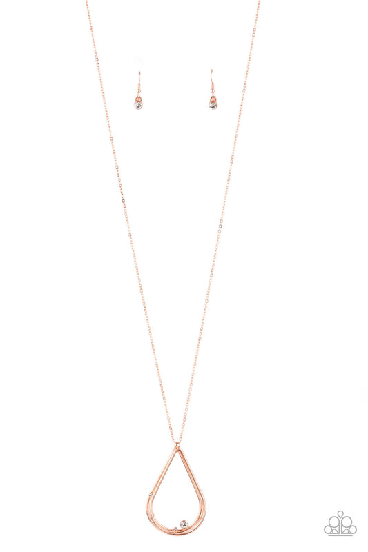 Royal REIGN-Storm necklace -Paparazzi Copper