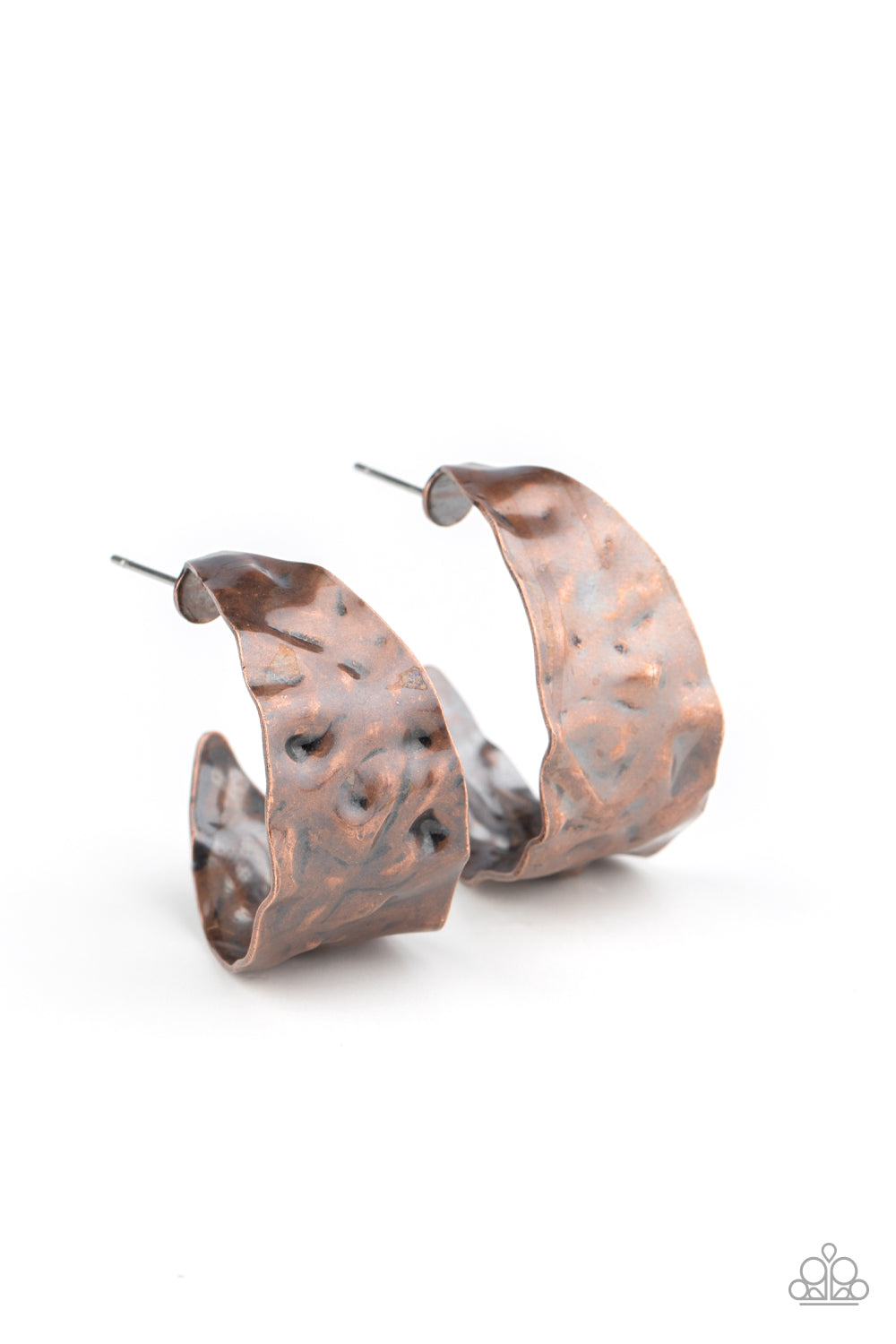 Put Your Best Face Forward Earrings - Copper