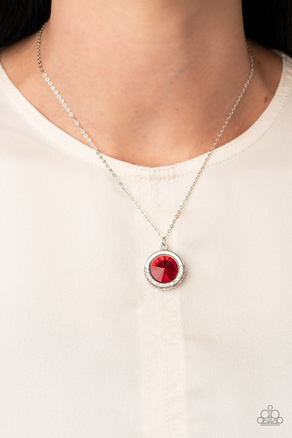 Trademark Twinkle Necklace - Red