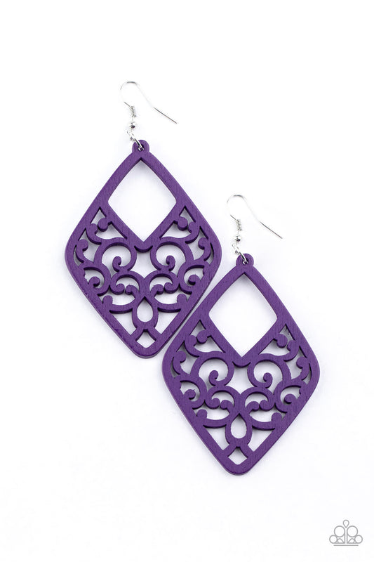 Paparazzi - VINE For The Taking Earrings - Purple