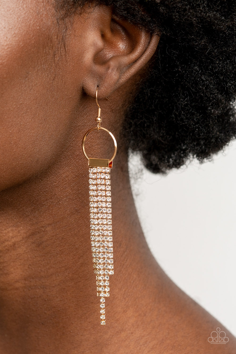 Tapered Twinkle - Gold - Earrings