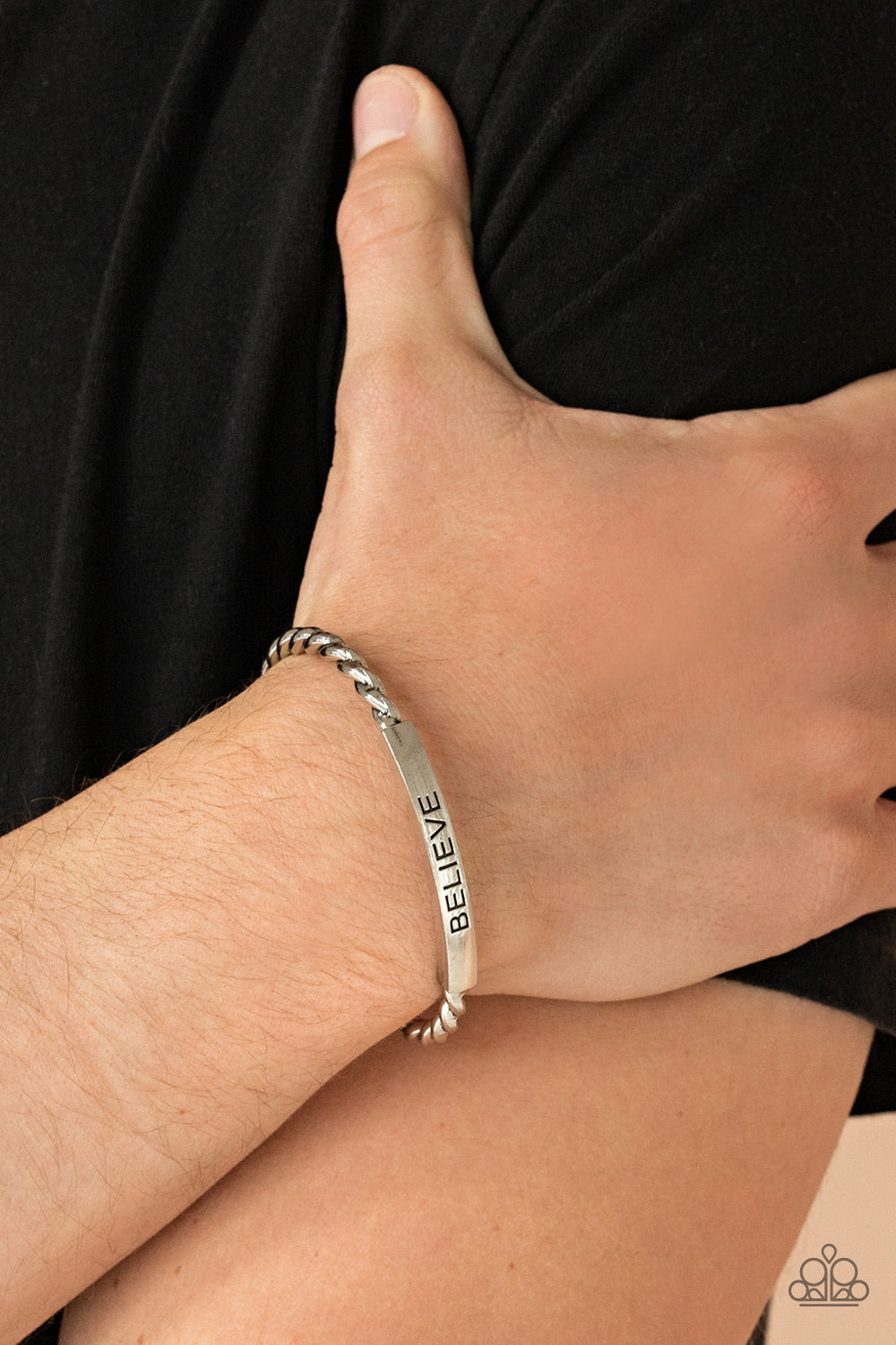 Keep Calm and Believe - Silver Bracelet