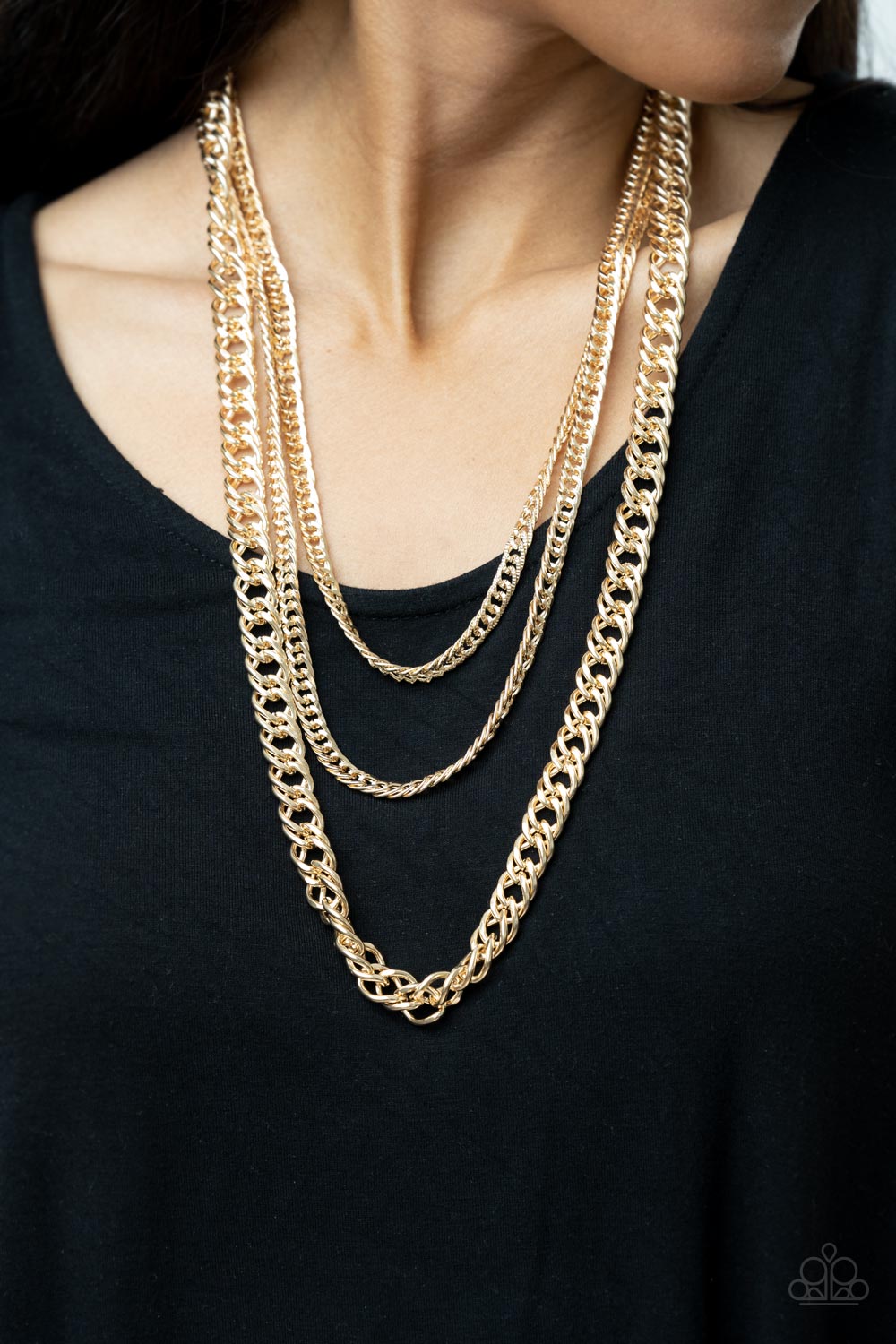 Chain of Champions - Gold 3 tier Necklace