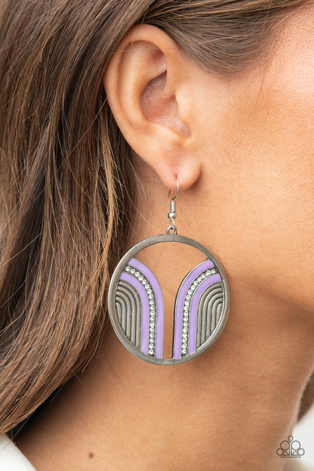 Paparazzi Accessories - Delightfully Deco - Purple Earrings