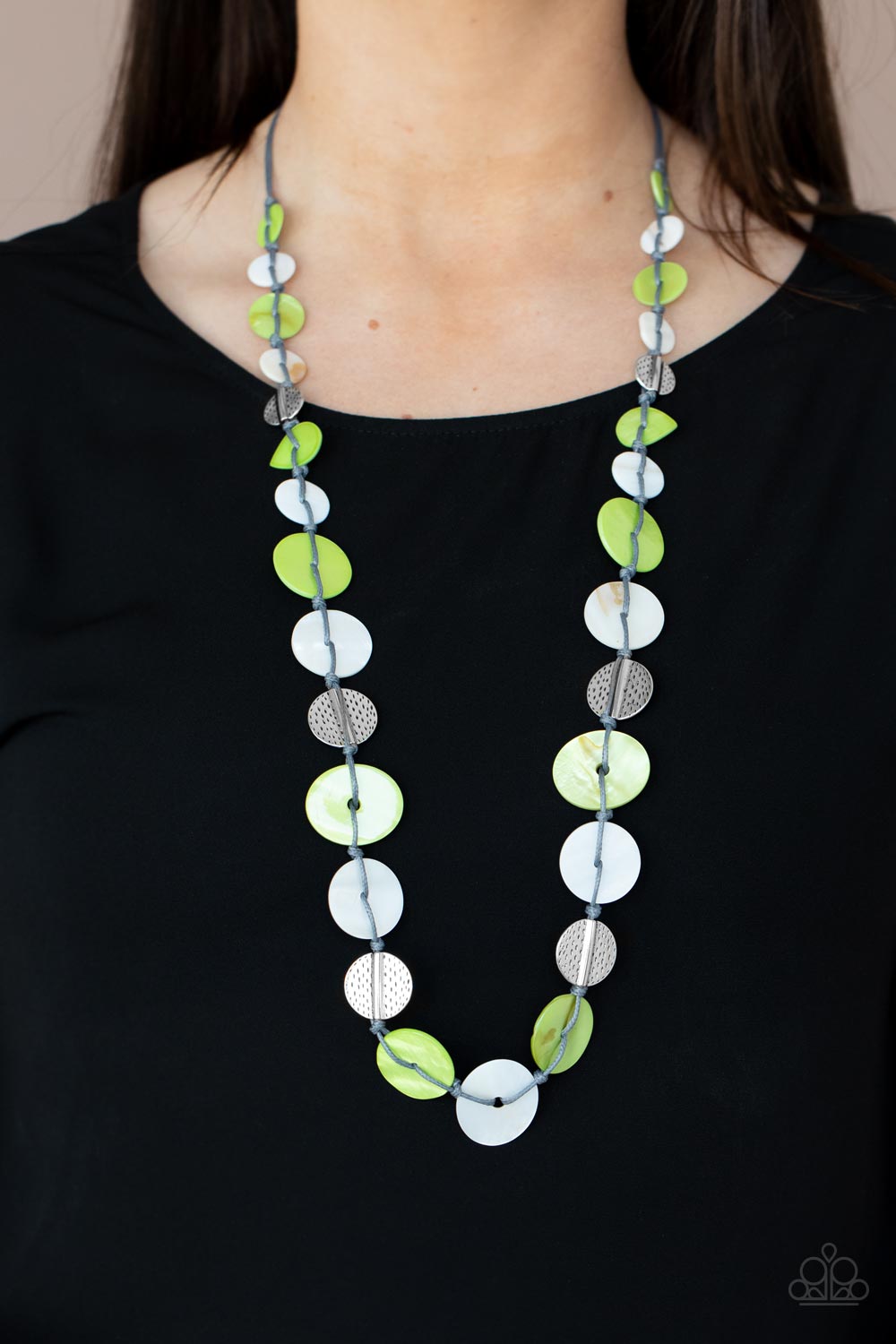 Seashore Spa - Green Necklace