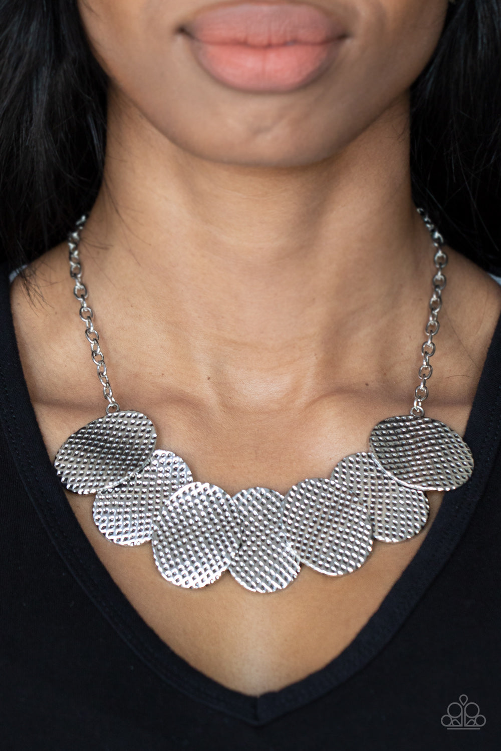 Industrial Wave - Silver Necklace