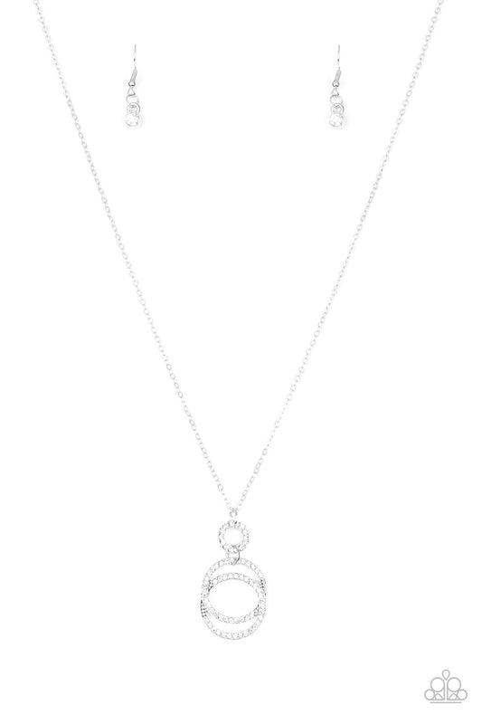 Paparazzi Necklace - Timeless Trio - White