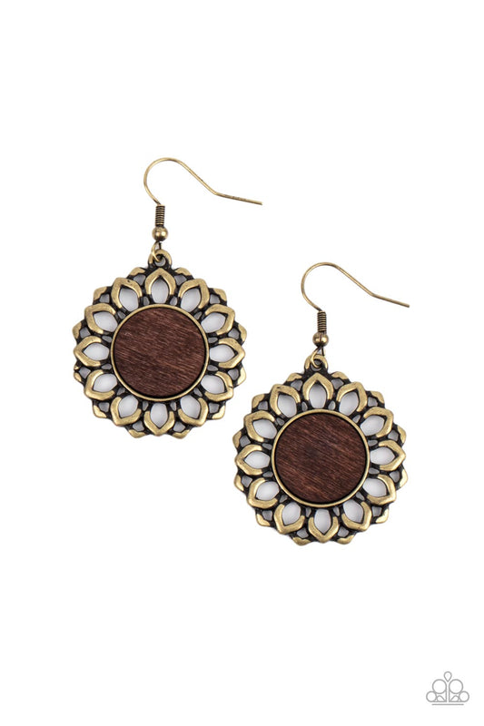 Farmhouse Fashionista - Brass Earrings