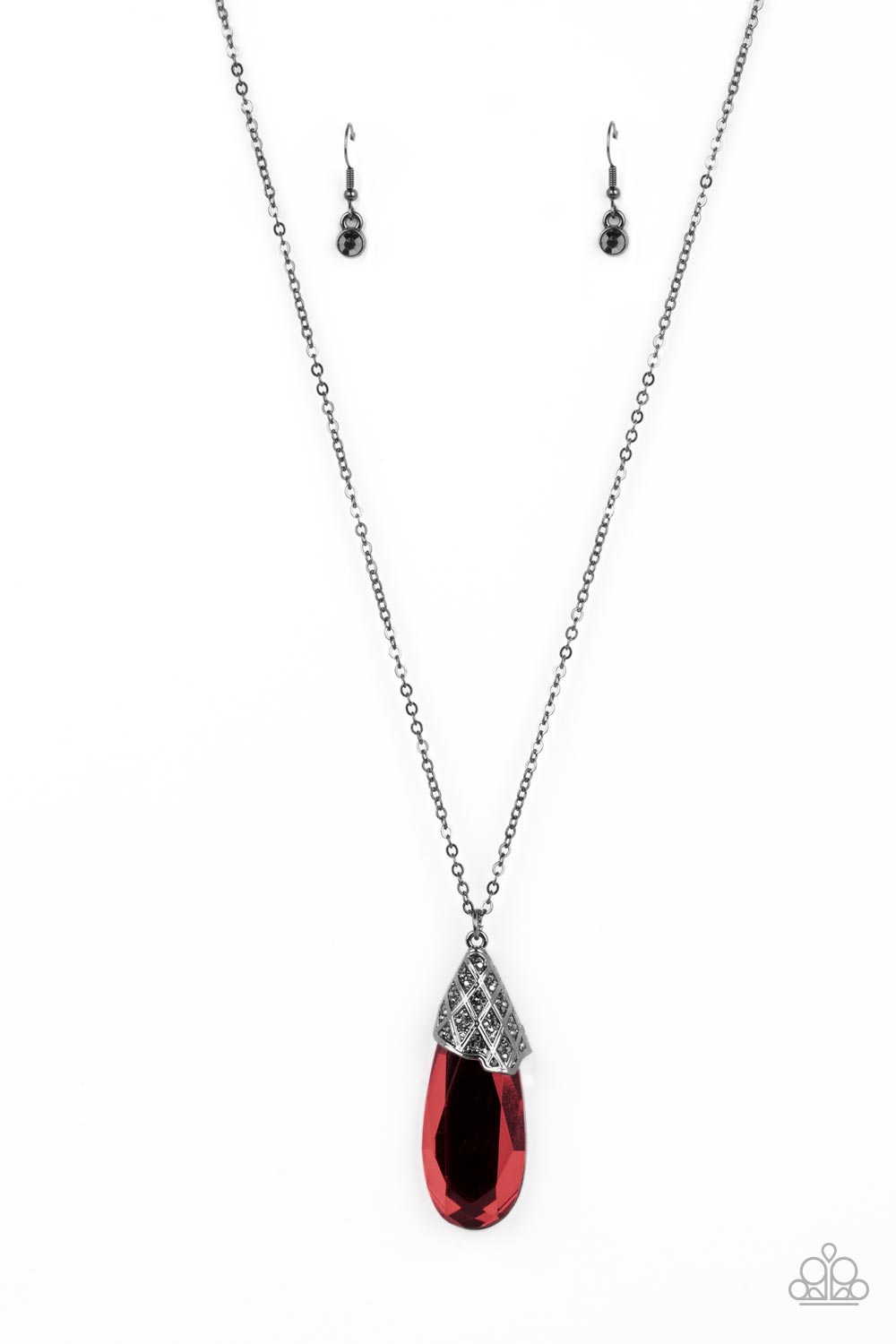 Dibs on the Dazzle - Red Necklace