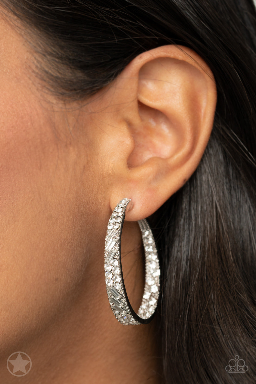 GLITZY By Association - Silver Earrings
