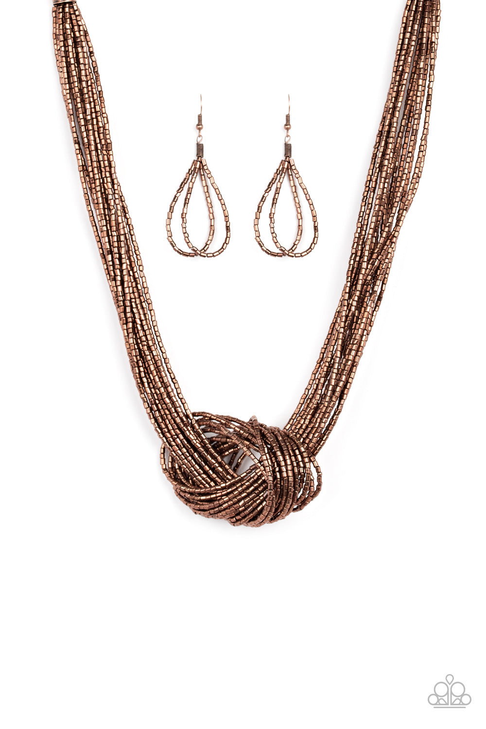 Knotted Knockout Necklace -  Copper