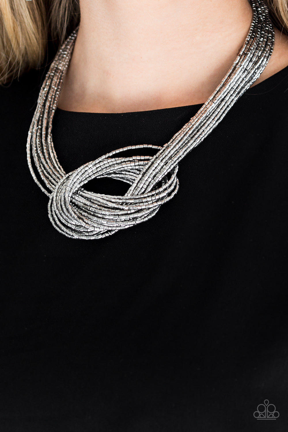 Knotted Knockout Necklace - Silver