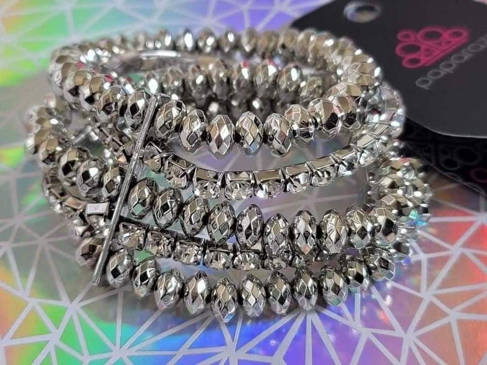 Life of the Party - Best of Luxe Bracelet - White Silver