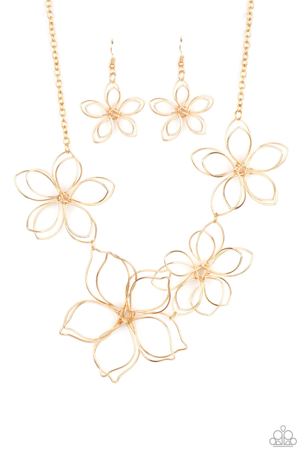 Flower Garden Fashionista - Gold Necklace