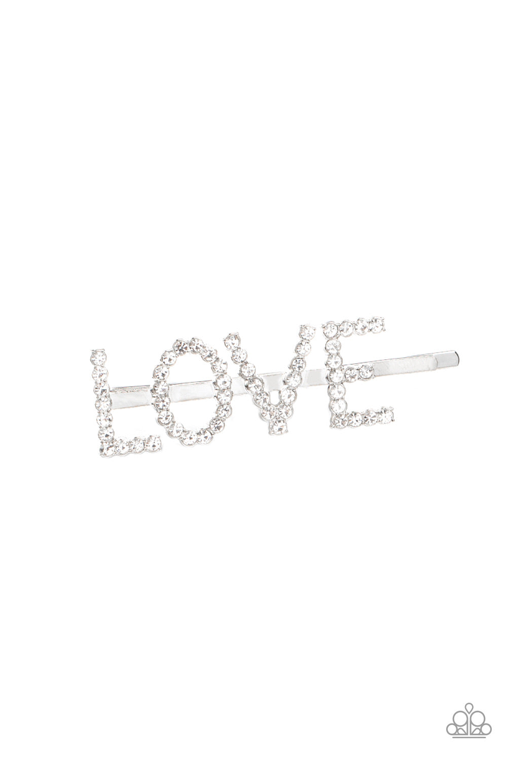 Hair Clip - All You Need Is Love - White