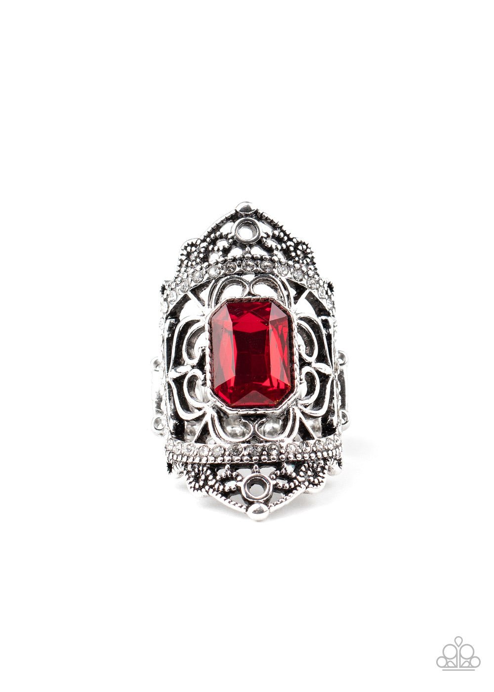 Paparazzi LOP Ring - Undefinable Dazzle - Red