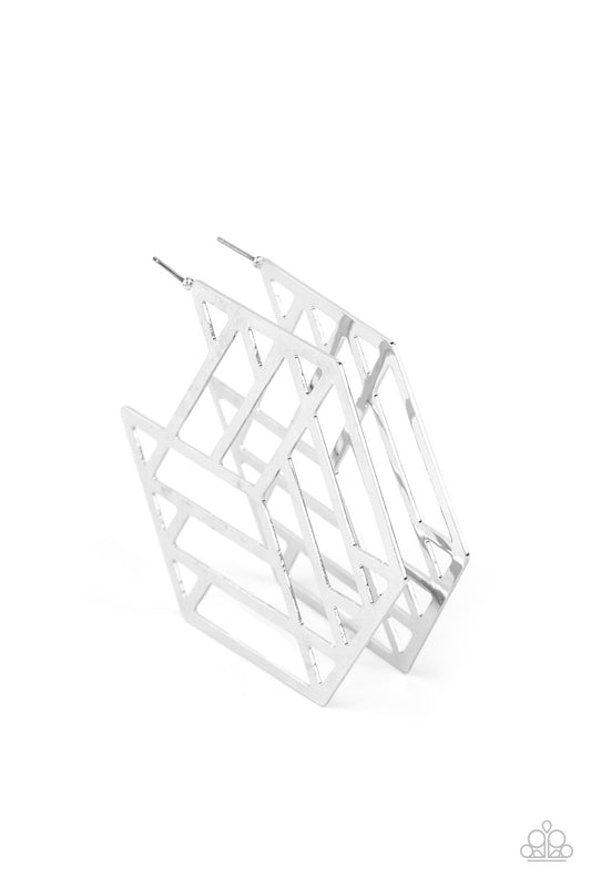 Gotta Get GEO-ing - Silver  Earrings